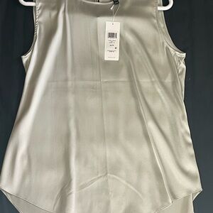 Eileen Fisher Silver Sleeveless Blouse